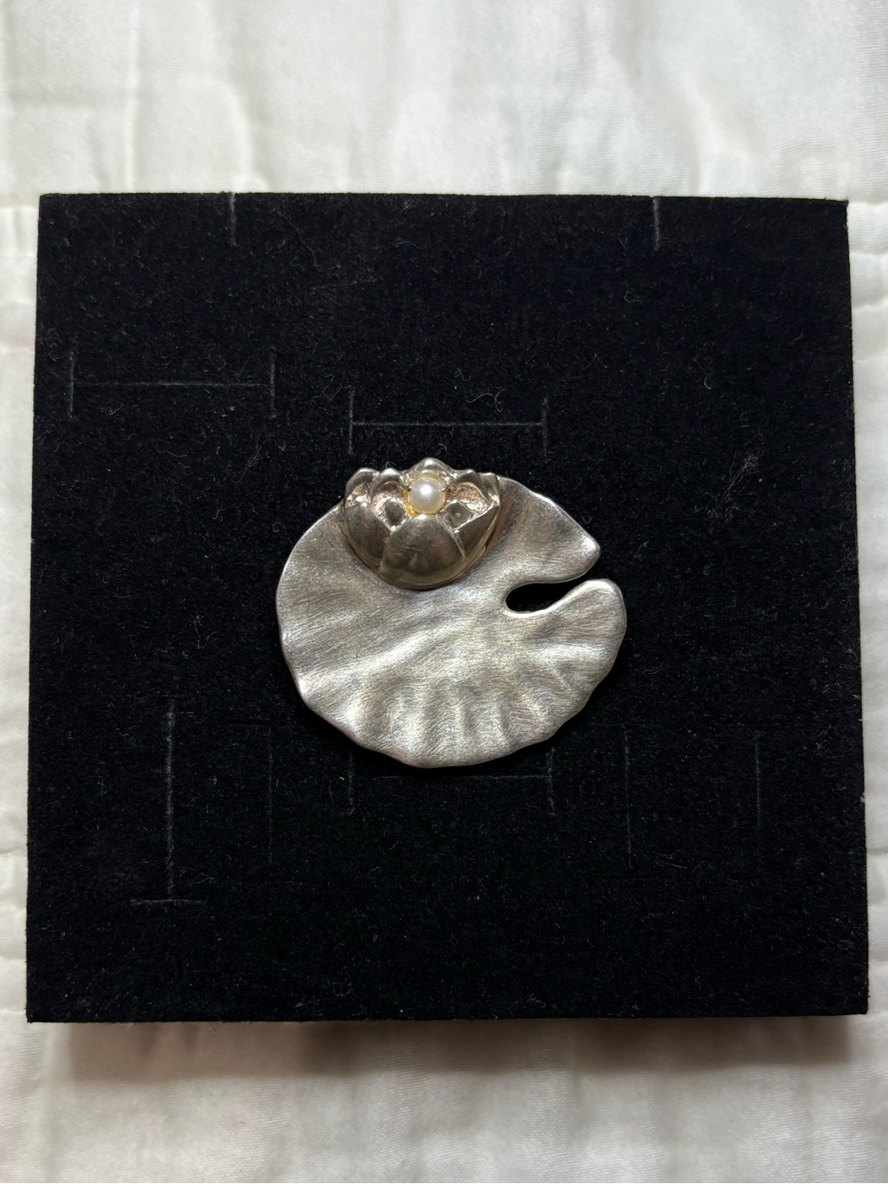 MFA 925 Sterling Sliver Lily Pad Brooch/Pendant